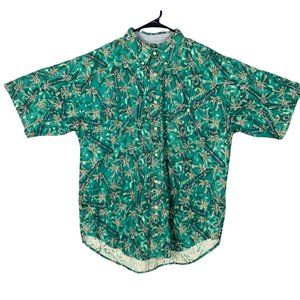 BUGLE BOY COMPANY Hawaiian Sz. L Men's Short Sleeve Shirt